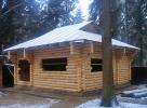 Баня из оцилиндрованного бревна размером 7500х7500 м - 32.5 м3 - Марк (Москва)